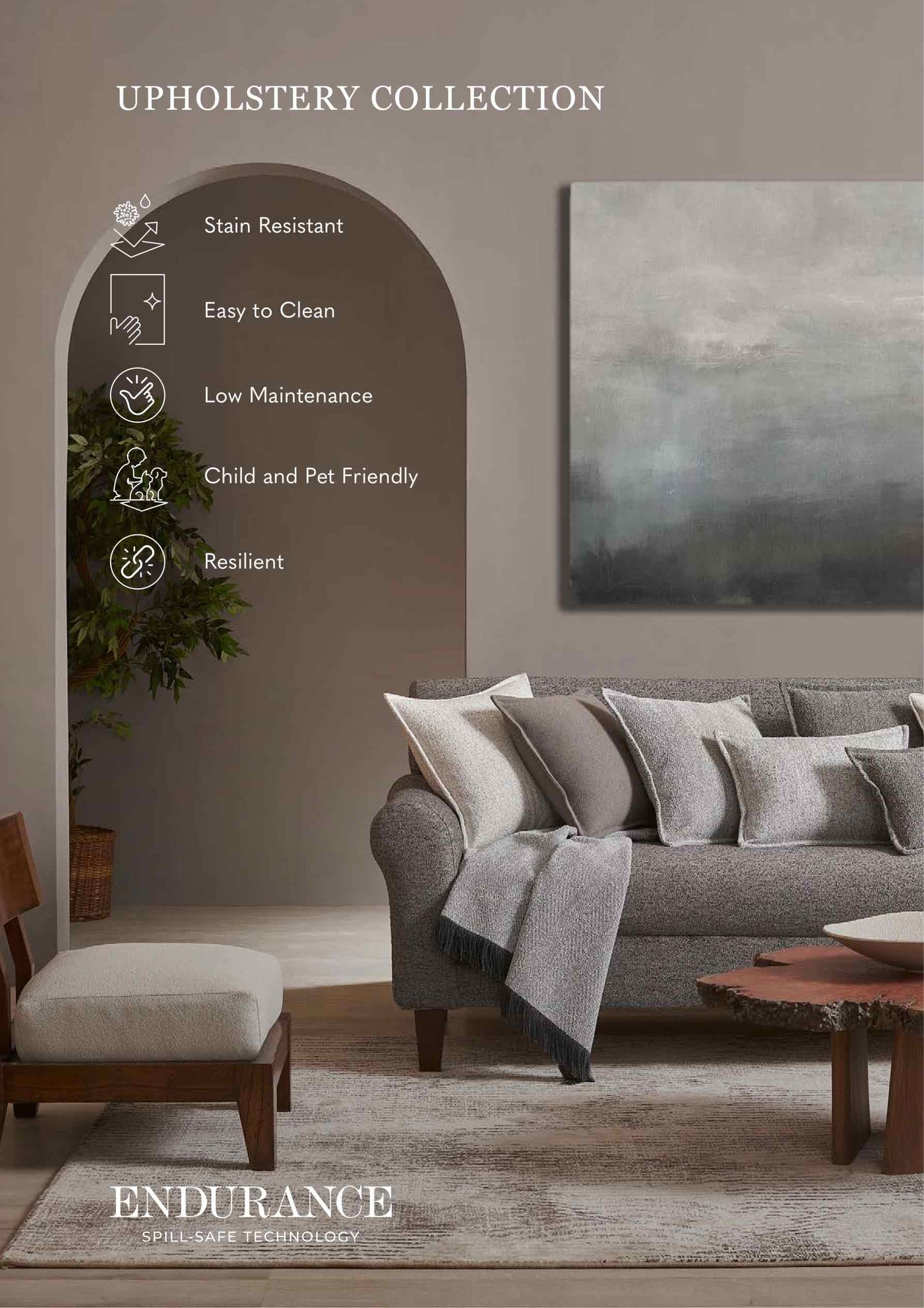 Stain Resistant Sofa Fabric Collection from Sansaar