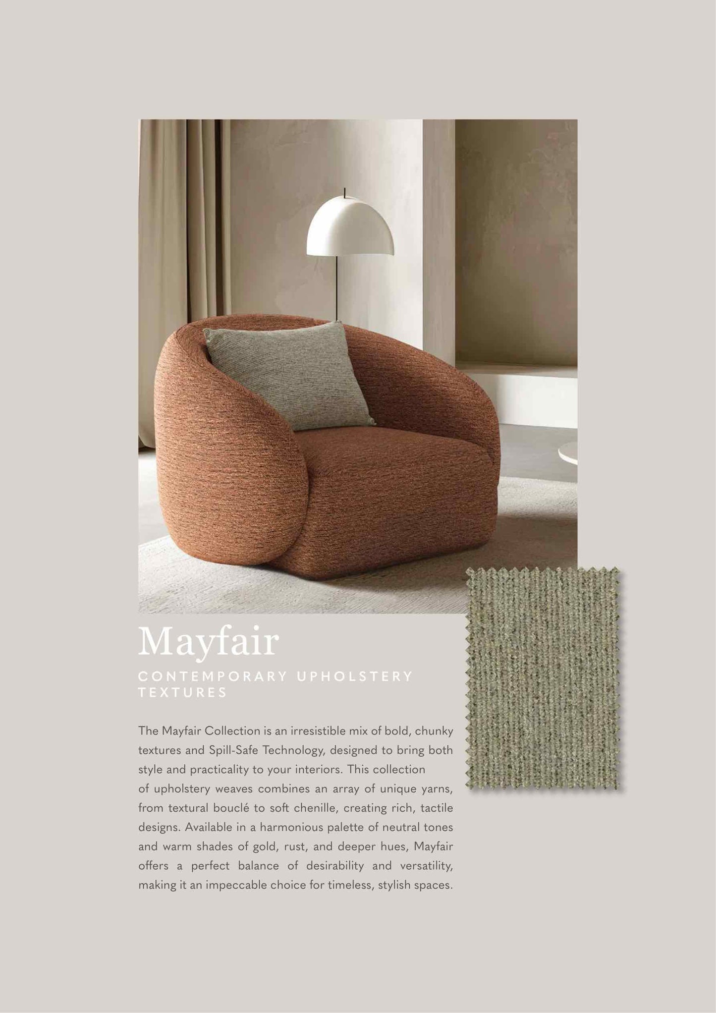 Stain Resistant Sofa Fabric Collection from Sansaar