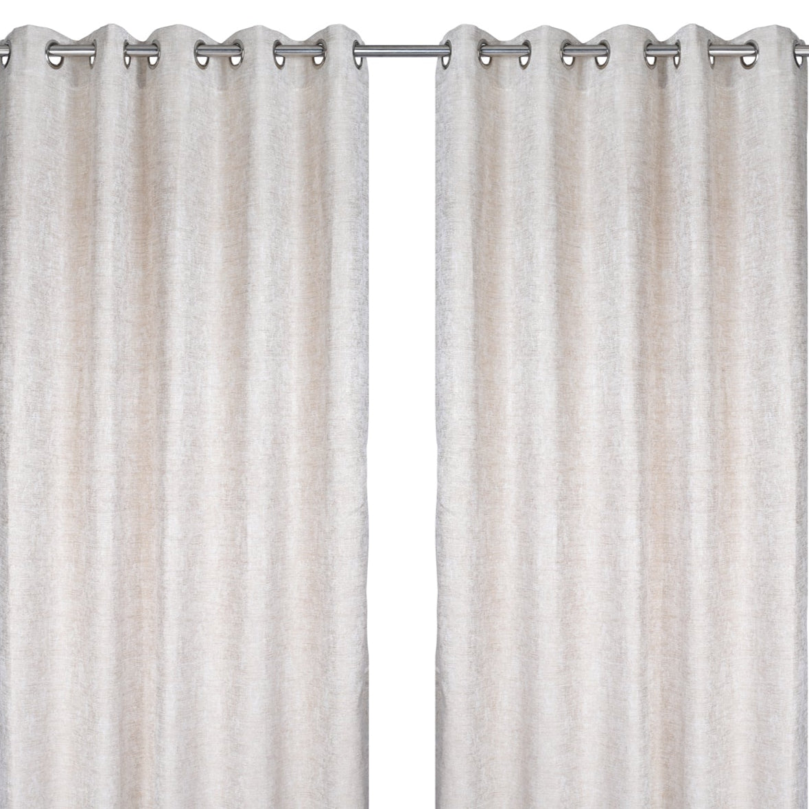 Curtain Textured Fabric from Ddecor Grace Soft Beige Shine