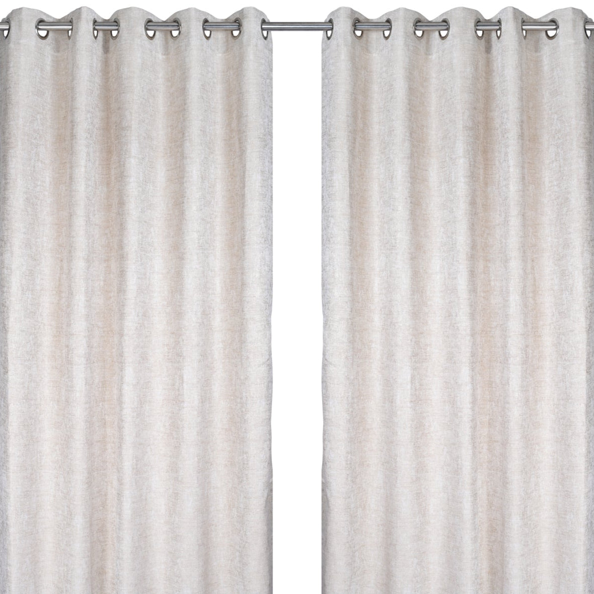 Curtain Textured Fabric from Ddecor Grace Ivory Shine