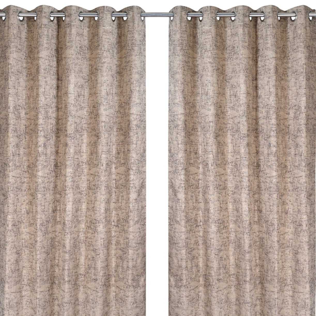 Curtain Textured Fabric from Ddecor Grace Choco Chip Shine