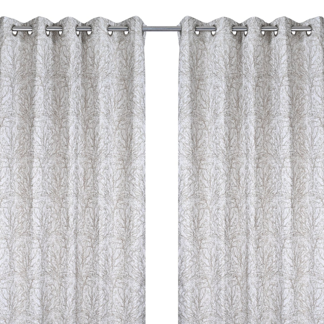 Curtain from D'Decor Trinity Lurex Classic Stem Olive