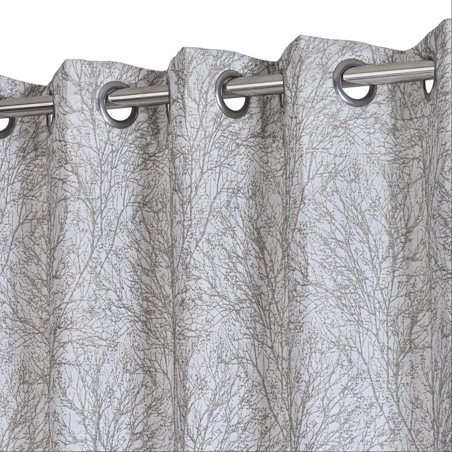 Curtain from D'Decor Trinity Lurex Classic Stem Silver Base