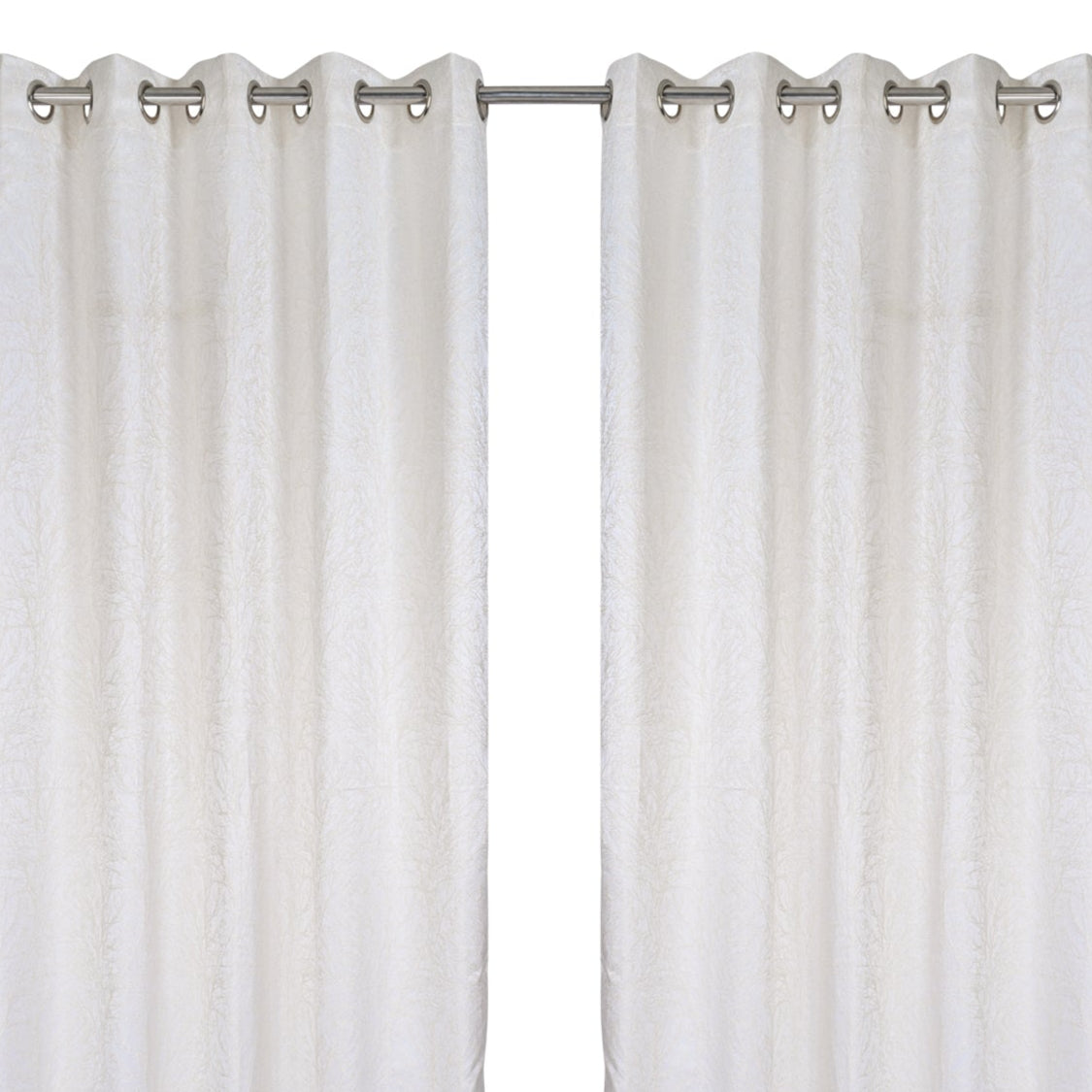 Curtain from D'Decor Trinity Lurex Classic Stem White
