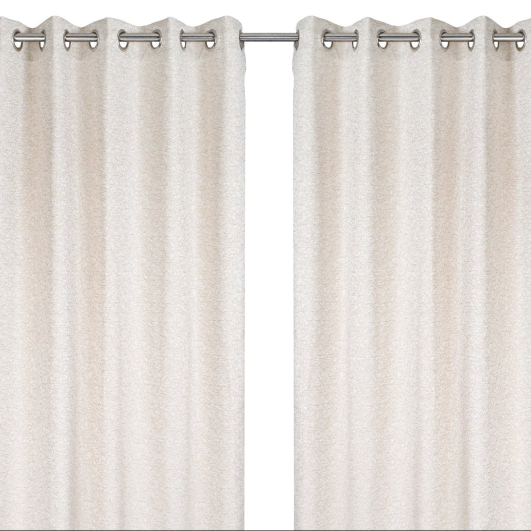Curtain from D'Decor Trinity Lurex Abstract Texture Beige