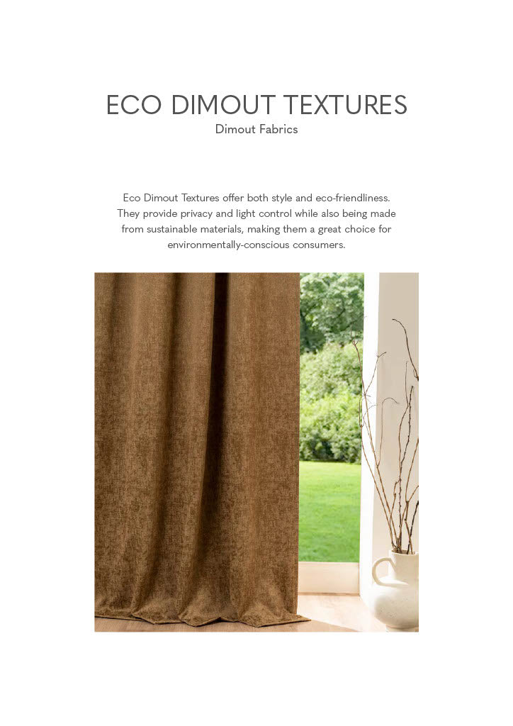 Eco Dimout Texture fabrics from Sansaar (A D’Decor brand)
