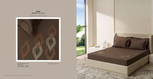 Enchanted King Size Bed Sheet with Embroidery from Sansaar A D'decor Brand