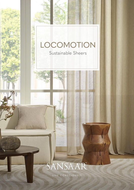 Locomotion Sustainable Sheer Fabrics from Sansaar (A D'decor brand)