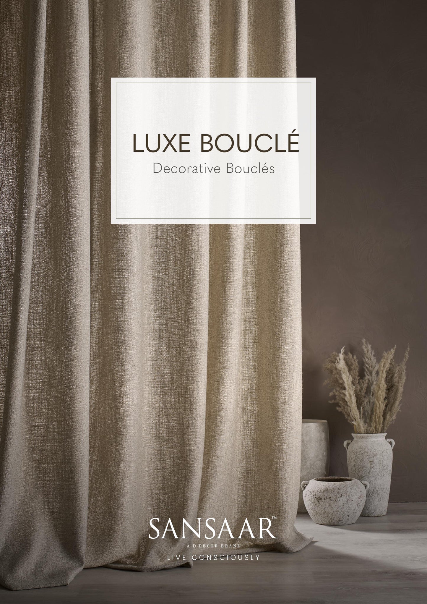 Luxe Decorative Boucle Fabric from Sansaar (A D'decor Brand)