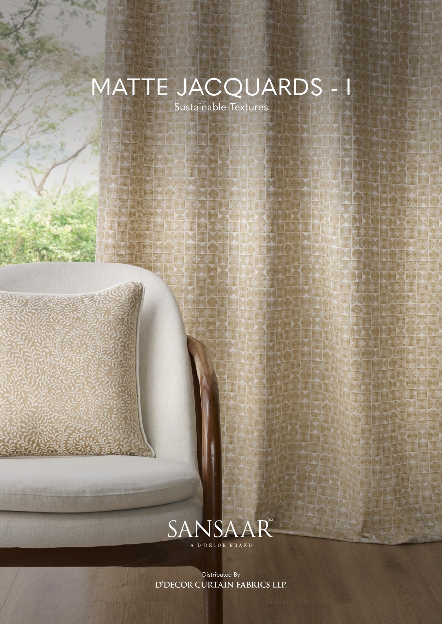 Matte Jacquards 1 Sustainable Textured Fabric from Sansaar (A D'decor Brand)