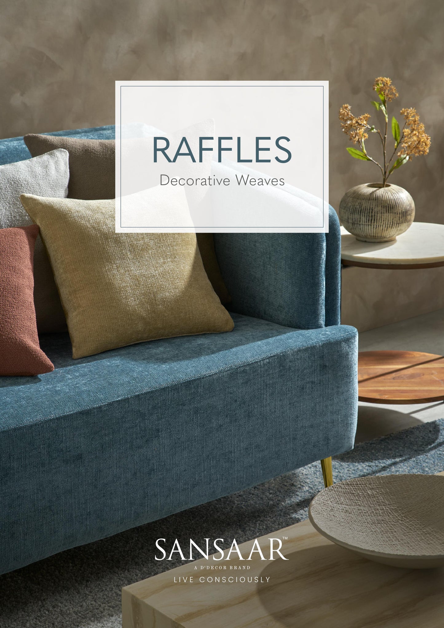 Raffles Decorative Weaves Fabric from Sansaar (A D'decor Brand)