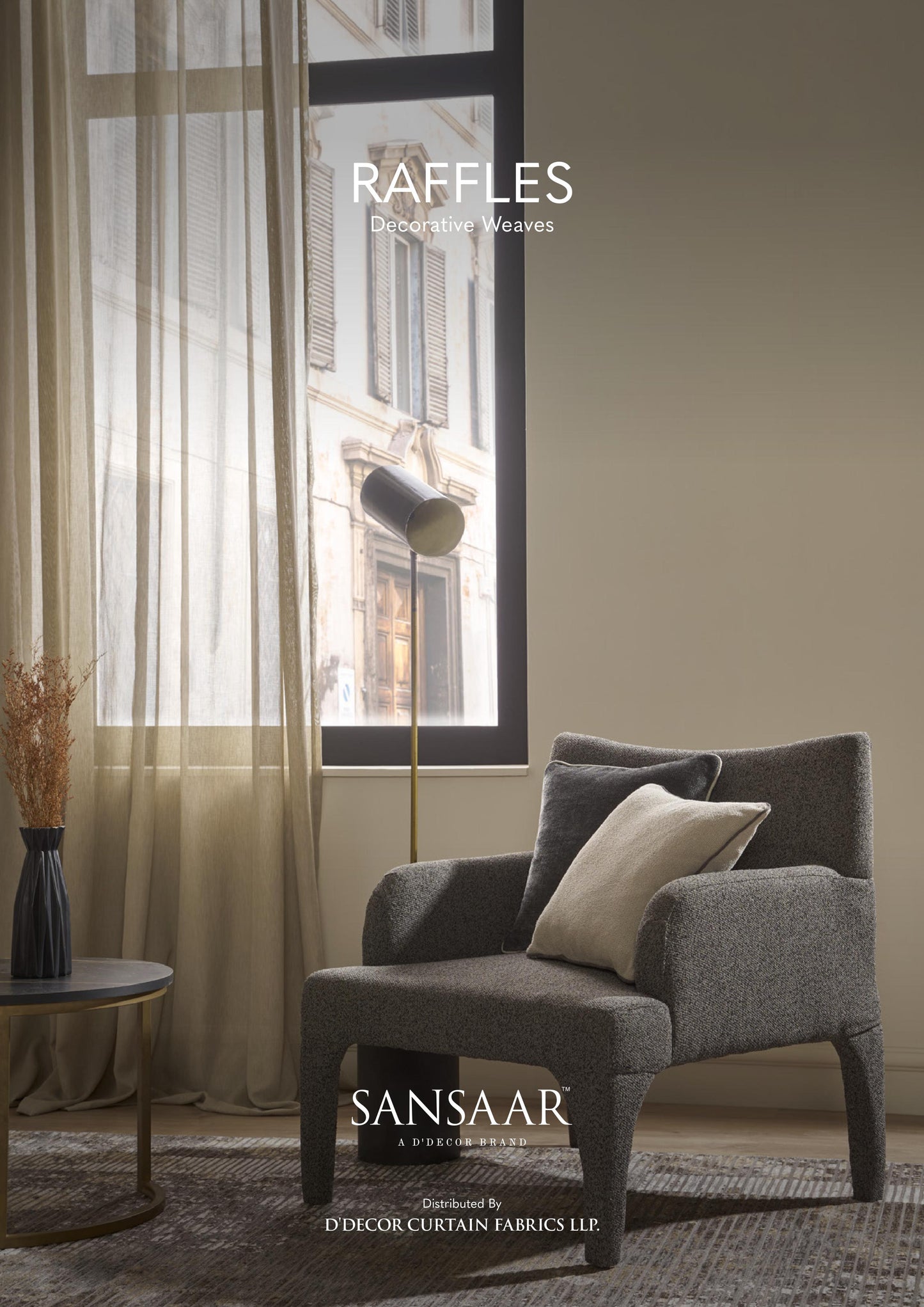 Raffles Decorative Weaves Fabric from Sansaar (A D'decor Brand)