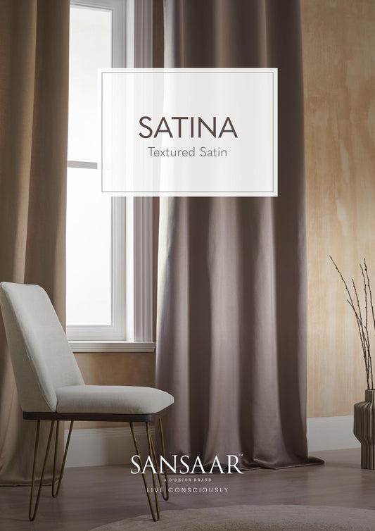 Satina Textured Satin Fabric from Sansaar (A D'decor Brand)