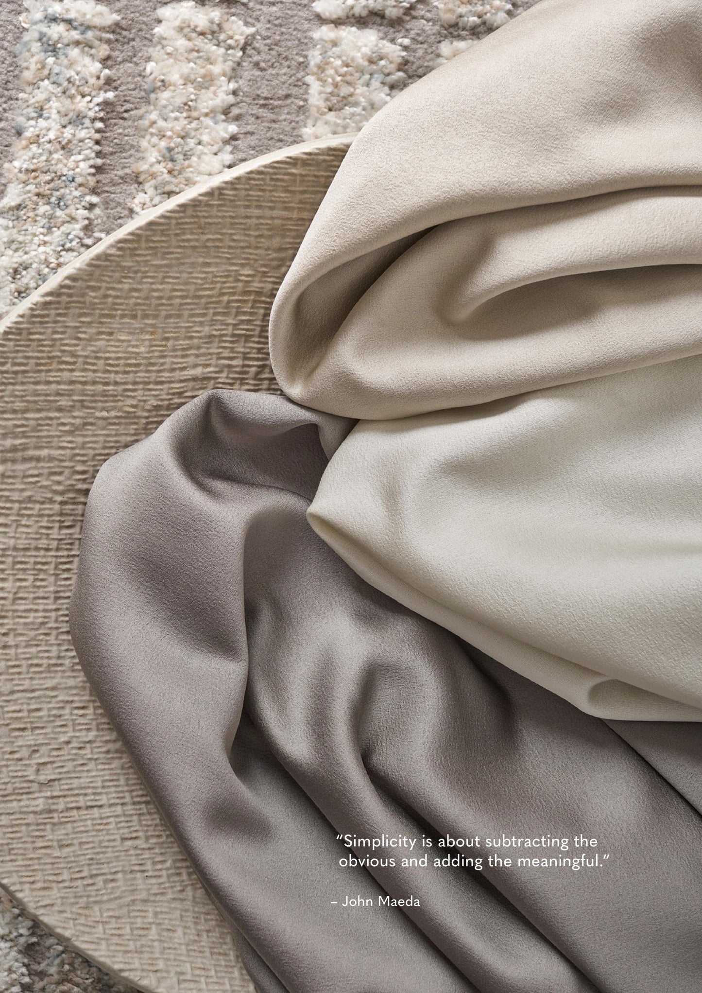 Satina Textured Satin Fabric from Sansaar (A D'decor Brand)