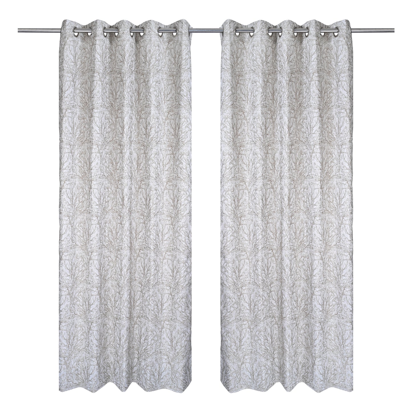 Curtain from D'Decor Trinity Lurex Classic Stem Olive