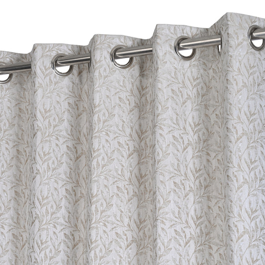 Curtain from D'Decor Trinity Lurex Classic Leaf Brown Ash