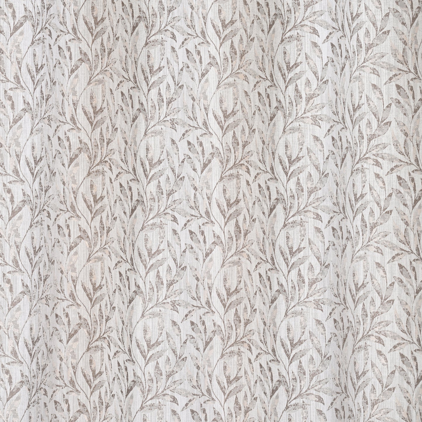 Curtain from D'Decor Trinity Lurex Classic Leaf Base Moss Brown