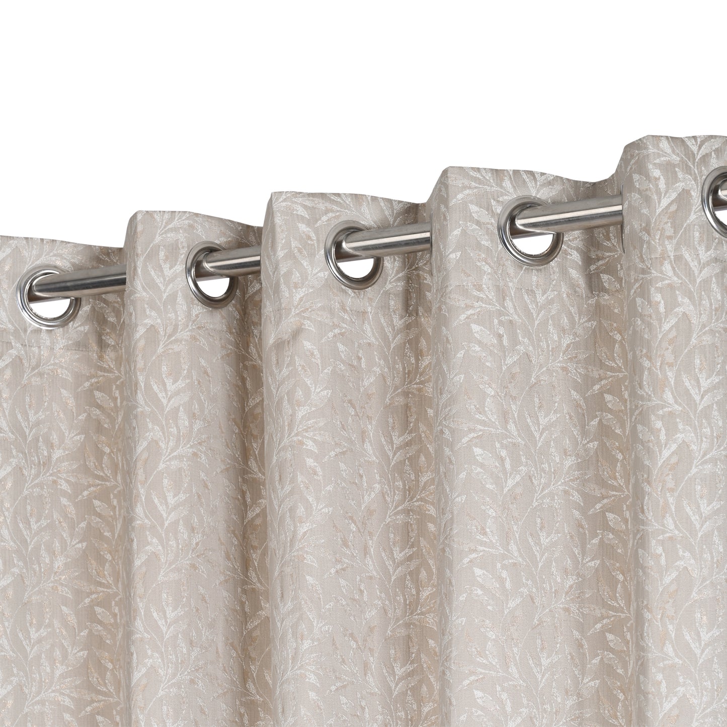 Curtain from D'Decor Trinity Lurex Classic Leaf Beige