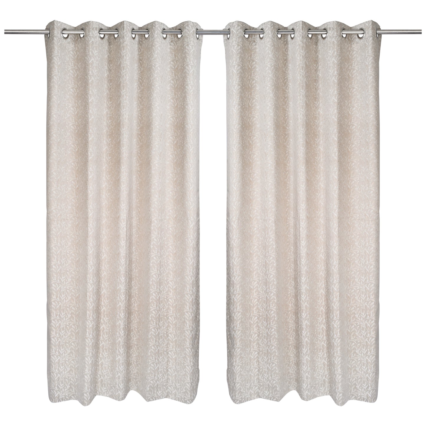 Curtain from D'Decor Trinity Lurex Classic Leaf Beige