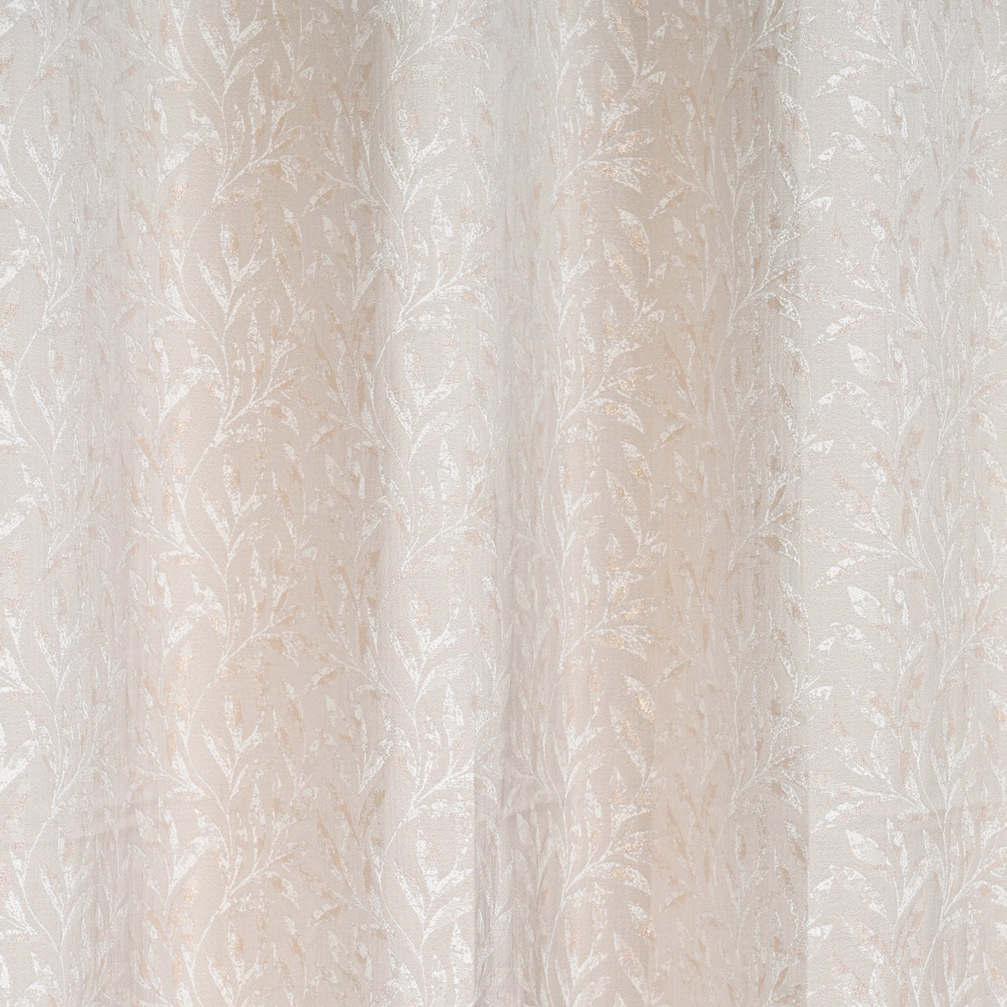 Curtain from D'Decor Trinity Lurex Classic Leaf Beige