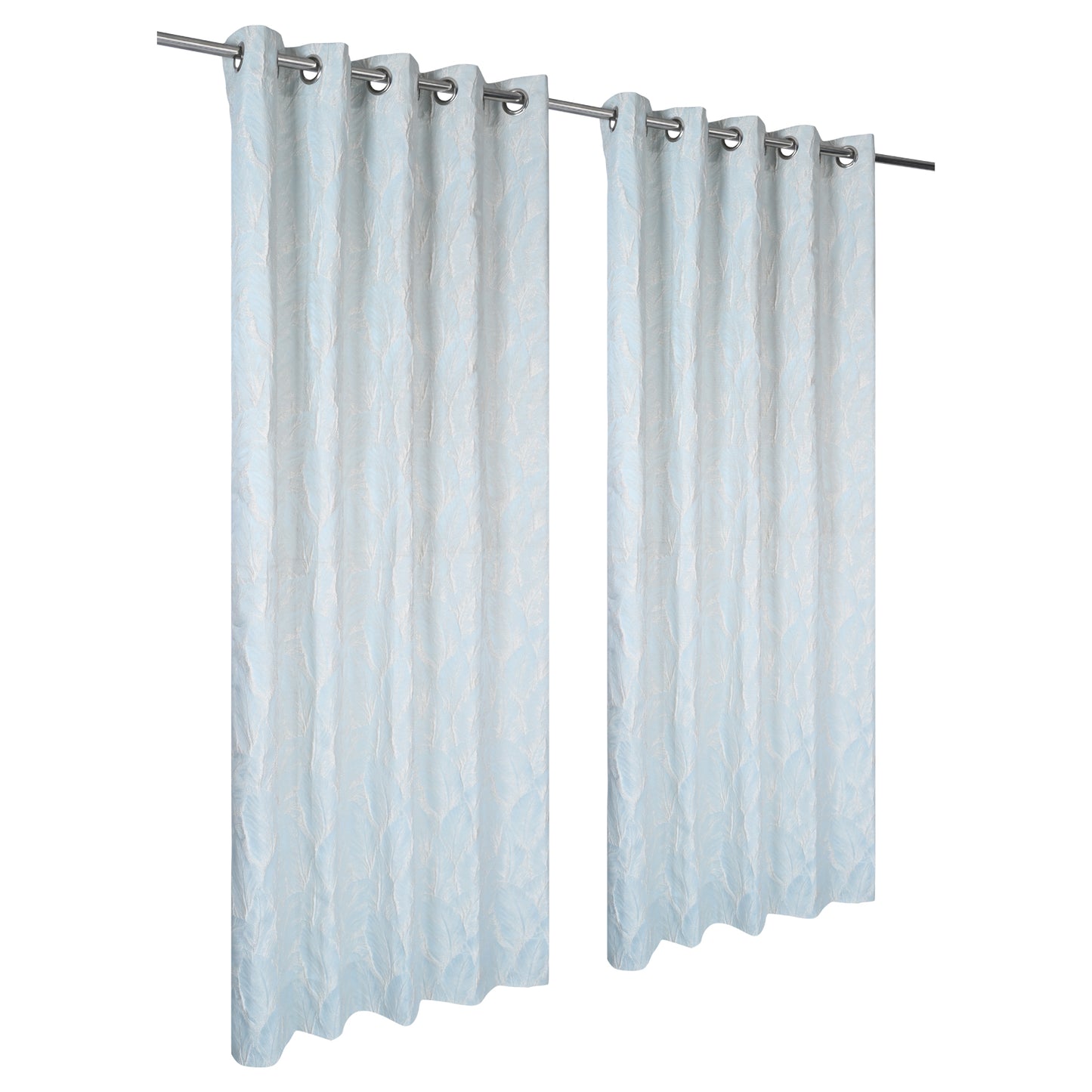 Curtain from D'Decor Trinity Lurex Palm Leaf Sky