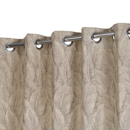 Curtain from D'Decor Trinity Lurex Palm Leaf Brown