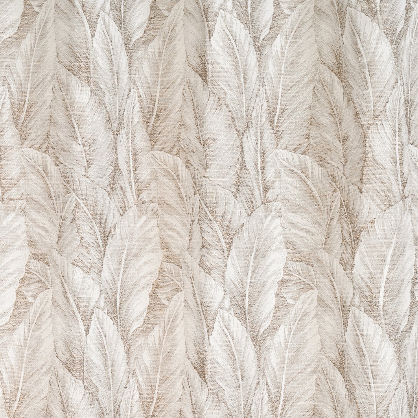 Curtain from D'Decor Trinity Lurex Palm Leaf Sand