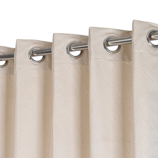 Curtain from D'Decor Trinity Lurex Essential Soft Brown